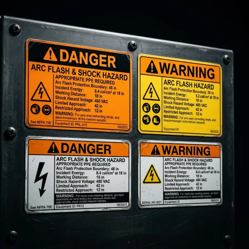 Arc Flash Warning Labels