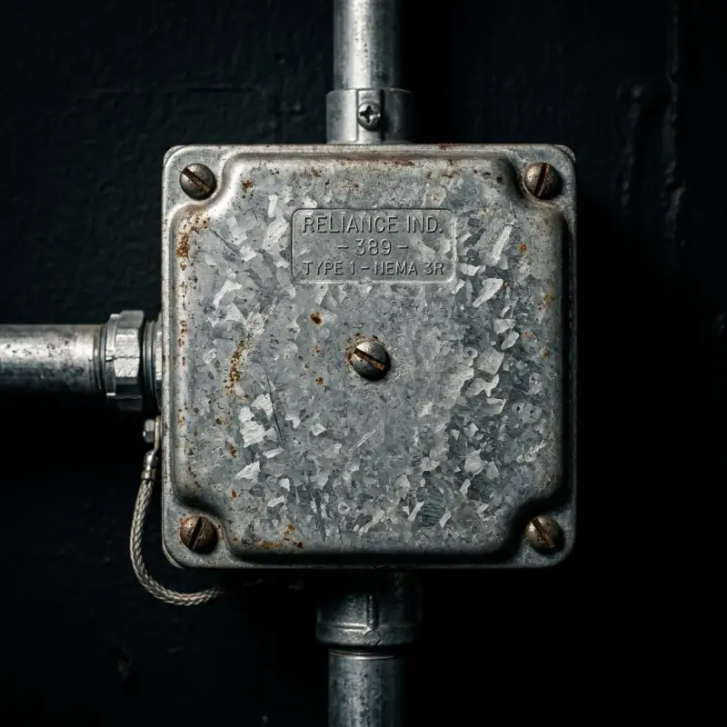 Austin AB-884GE Screw-Cover Pull Box 8" × 8" × 4"