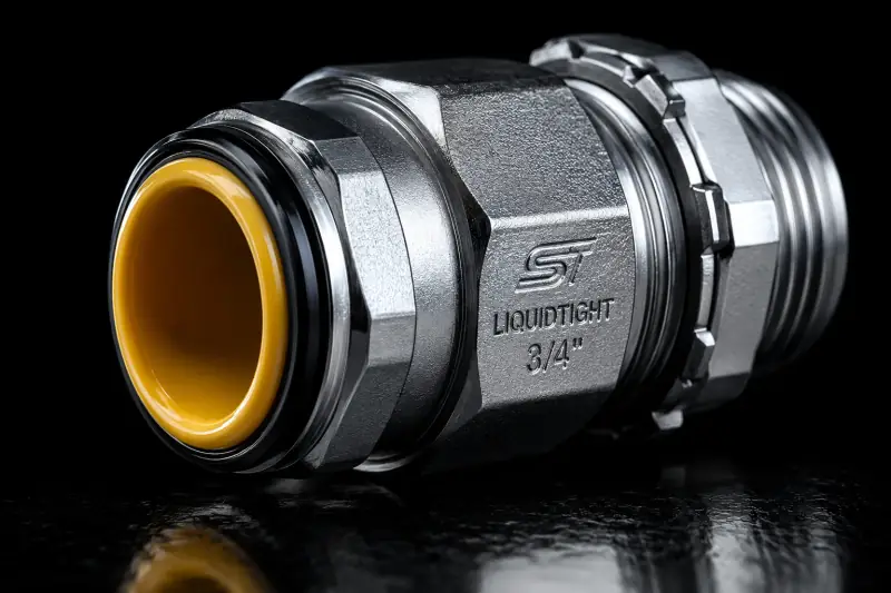 Bridgeport 4QS-50 Liquidtight Straight Connector 1/2"