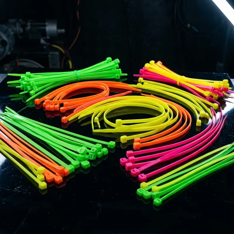 Colored Fluorescent Cable Ties