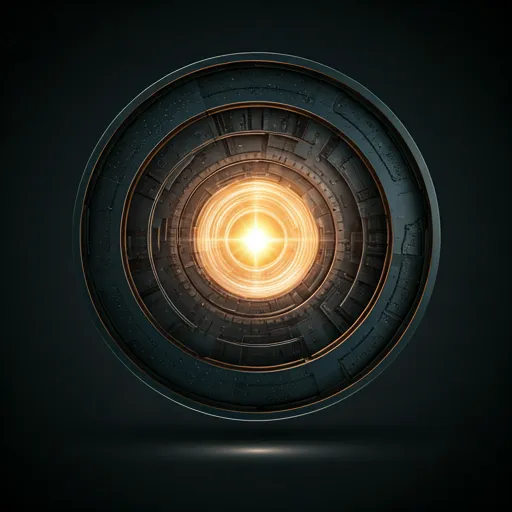 Abstract light engineering cutaway