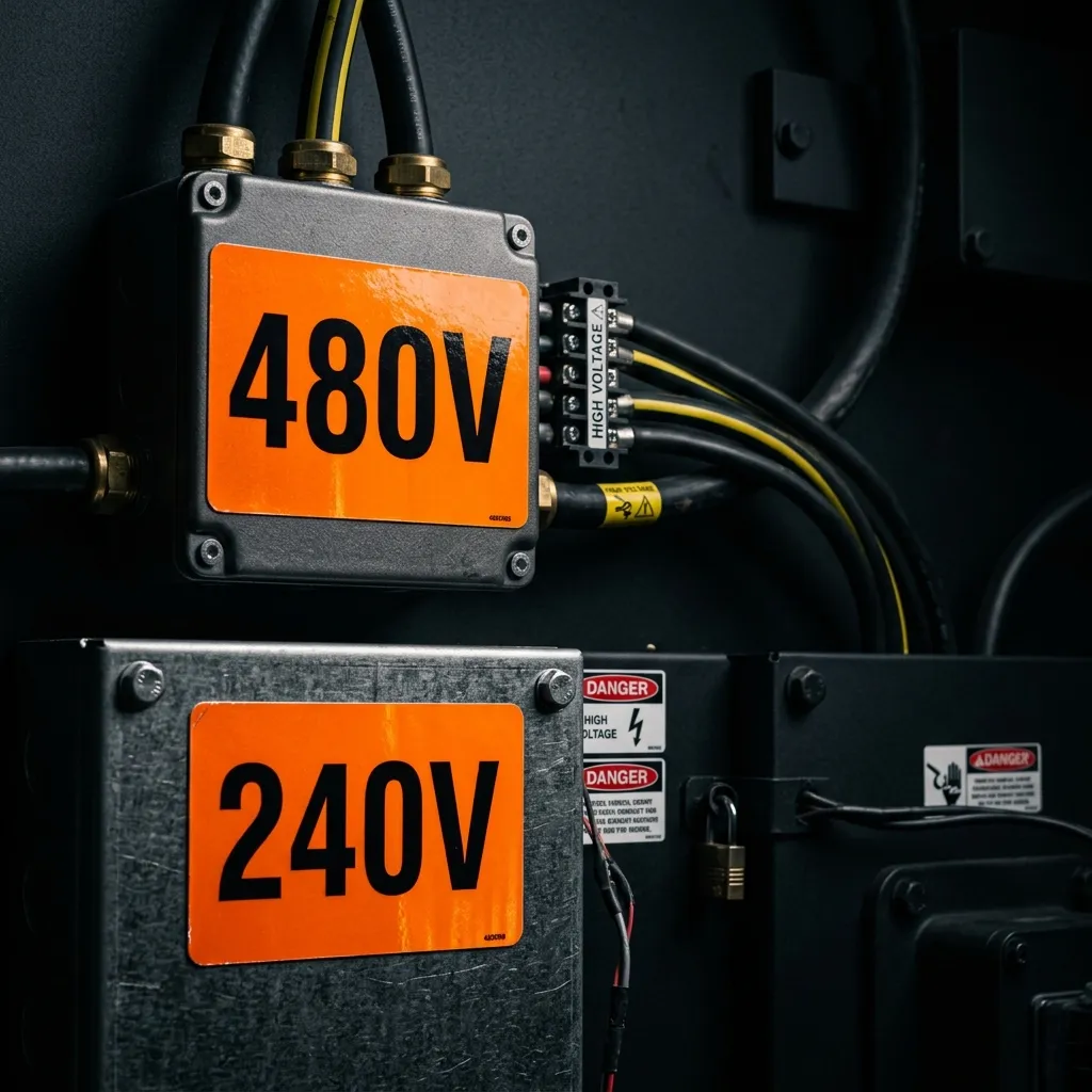 Voltage Marker Labels